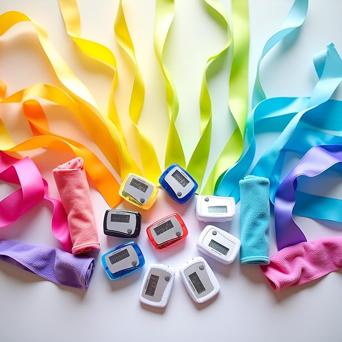 1Pc Random Color Portable Counter Mini Digital LCD Pedometer Sports Walking Running Step Counter Meter Walking Distance Miles, Calorie Counter, Daily Target Monitor, Exercise Time Fitness Technology