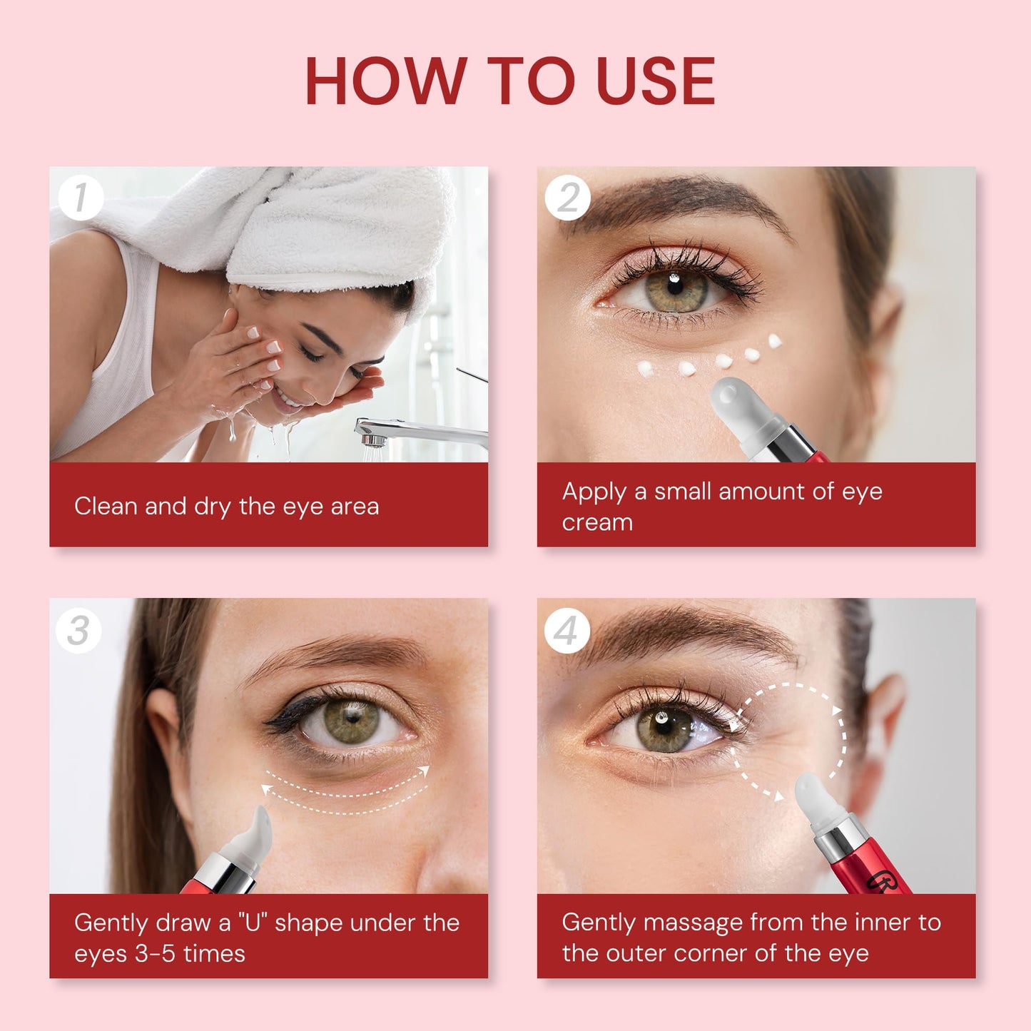 Retinol Anti Aging Eye Cream: Rapid Wrinkle Repair & Instant Under Eye Treatment - Reduce Dark Circles, Eye Bags, Puffiness for Women, Day & Night, 0.85 fl.oz