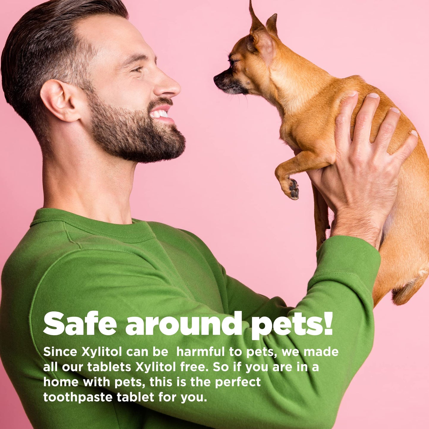 Chomp Super Whitening Cinnamon Toothpaste Tablets with Nano Hydroxyapatite Refill