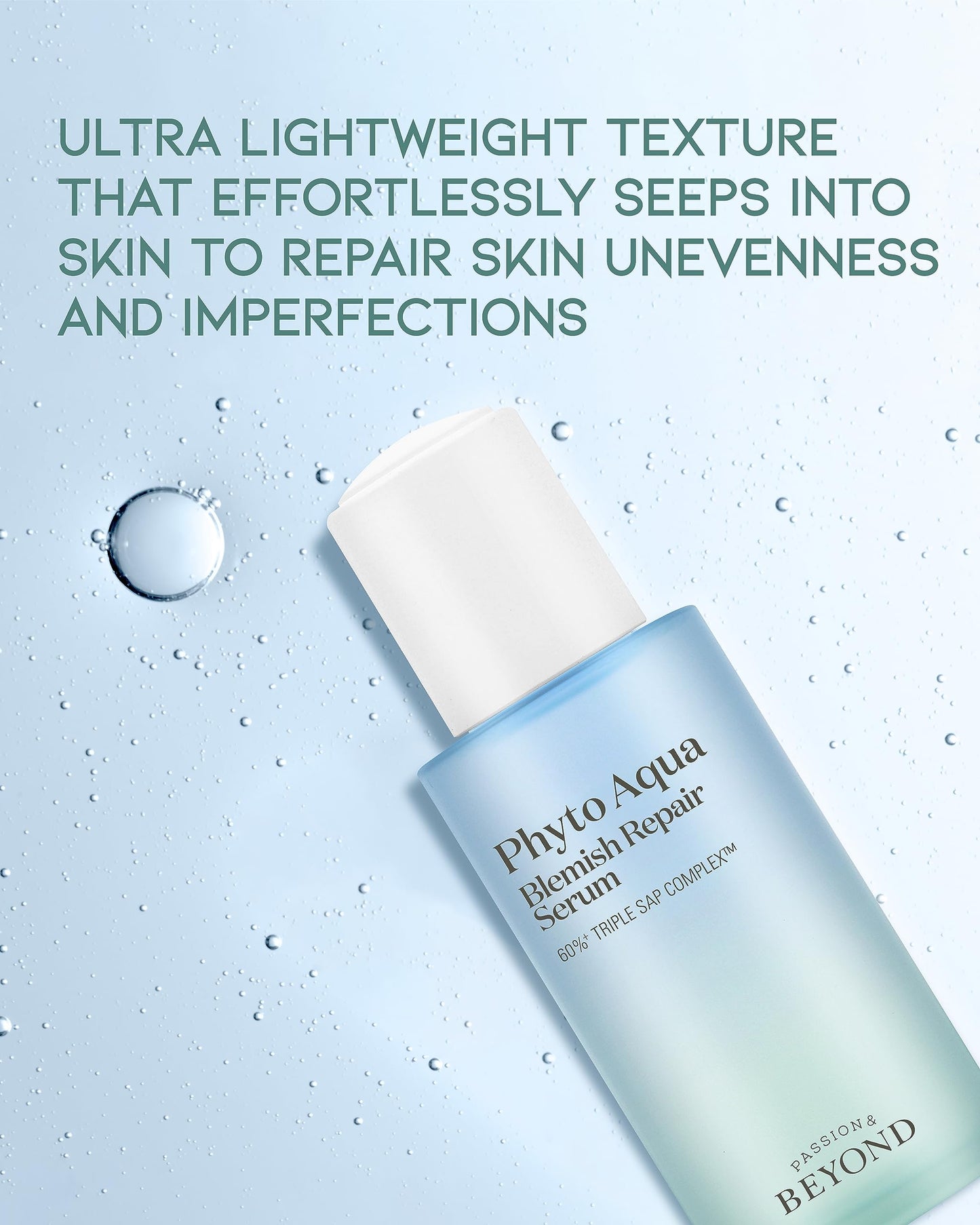 BEYOND Phyto Aqua Repair Face Serum (1.35 fl oz) - Vegan Formula Korean Skin Care for Clear & Moisturized Skin, Hyaluronic Acid, Niacinamide