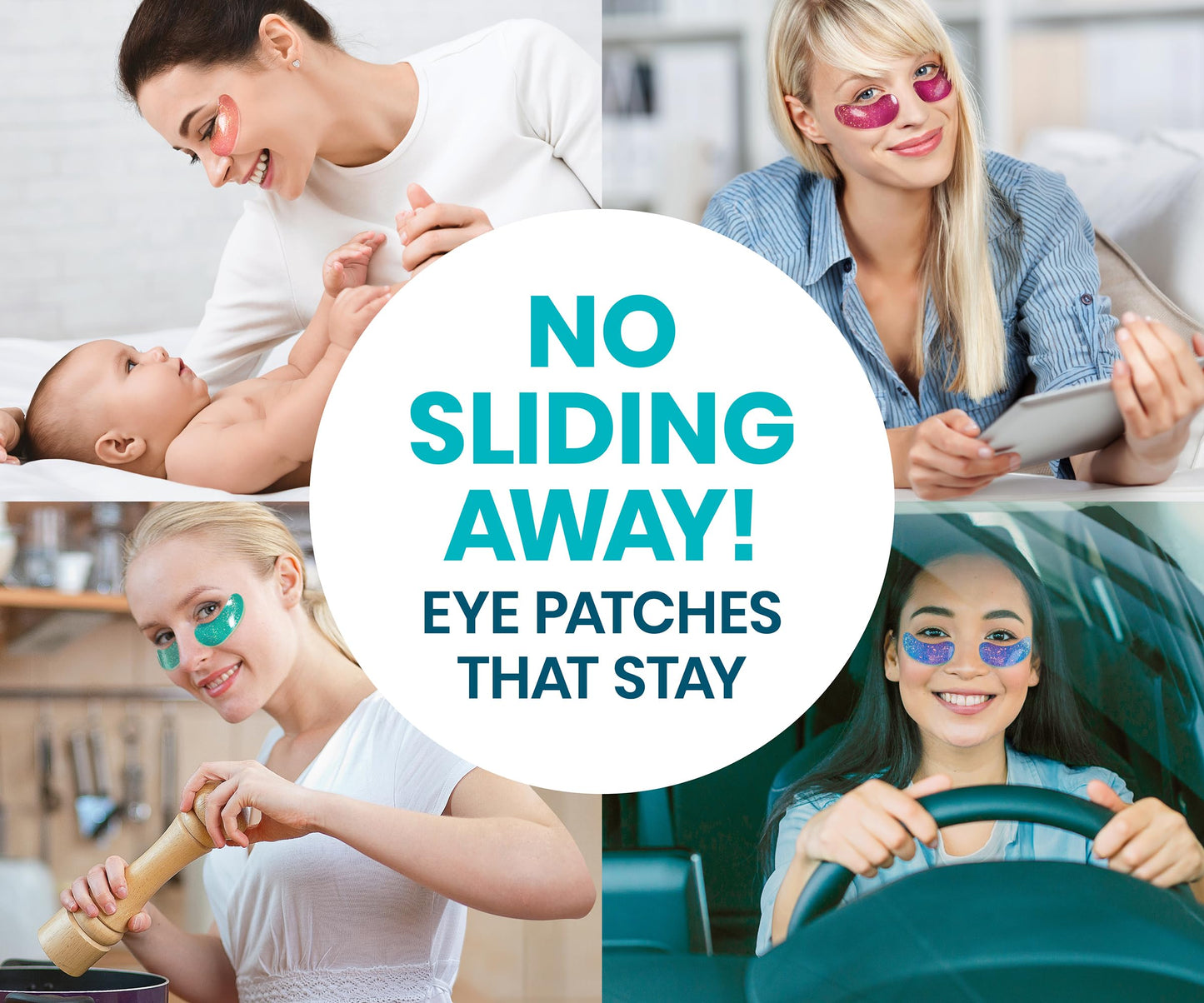 Stylia Under Eye Patches for Puffy Eyes and Dark Circles (30 Pairs) - Marine Collagen Under Eye Mask with Vitamin C, Hyaluronic Acid, Pearl Extract - Eye Masks for Dark Circles and Puffiness