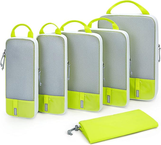 BAGSMART 6 Set /4 Set/2 Set Compression Packing Cubes for Travel, Lightweight Luggage Organizer Bags, Durable Space Saver Bags Travel Essentials