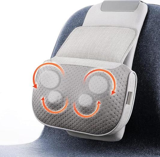 Careboda Neck and Back Massager, Shiatsu Shoulder Massage Pillow with Soothing Heat, 3D Kneading Deep Tissue Massages for Muscle Pain Relief, Perfect Gifts for Friends, Family, Lover