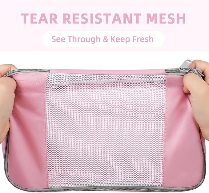 BAGAIL 6 Set/8 Set/10 Set Packing Cubes Various Sizes Packing Organizer for Travel Accessories Luggage Carry On Suitcase