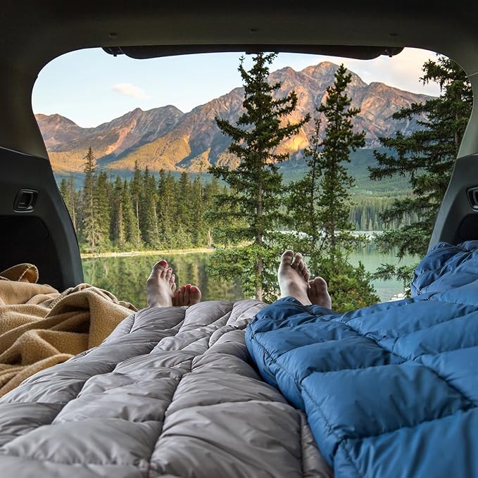 Camping Blanket, Packable Puffy Blanket Down Alternative Blanket Lightweight Windproof Water Resistant for Outdoors,Hiking, Backpacking,Beach,Car,Picnic,Stadium 39x55in