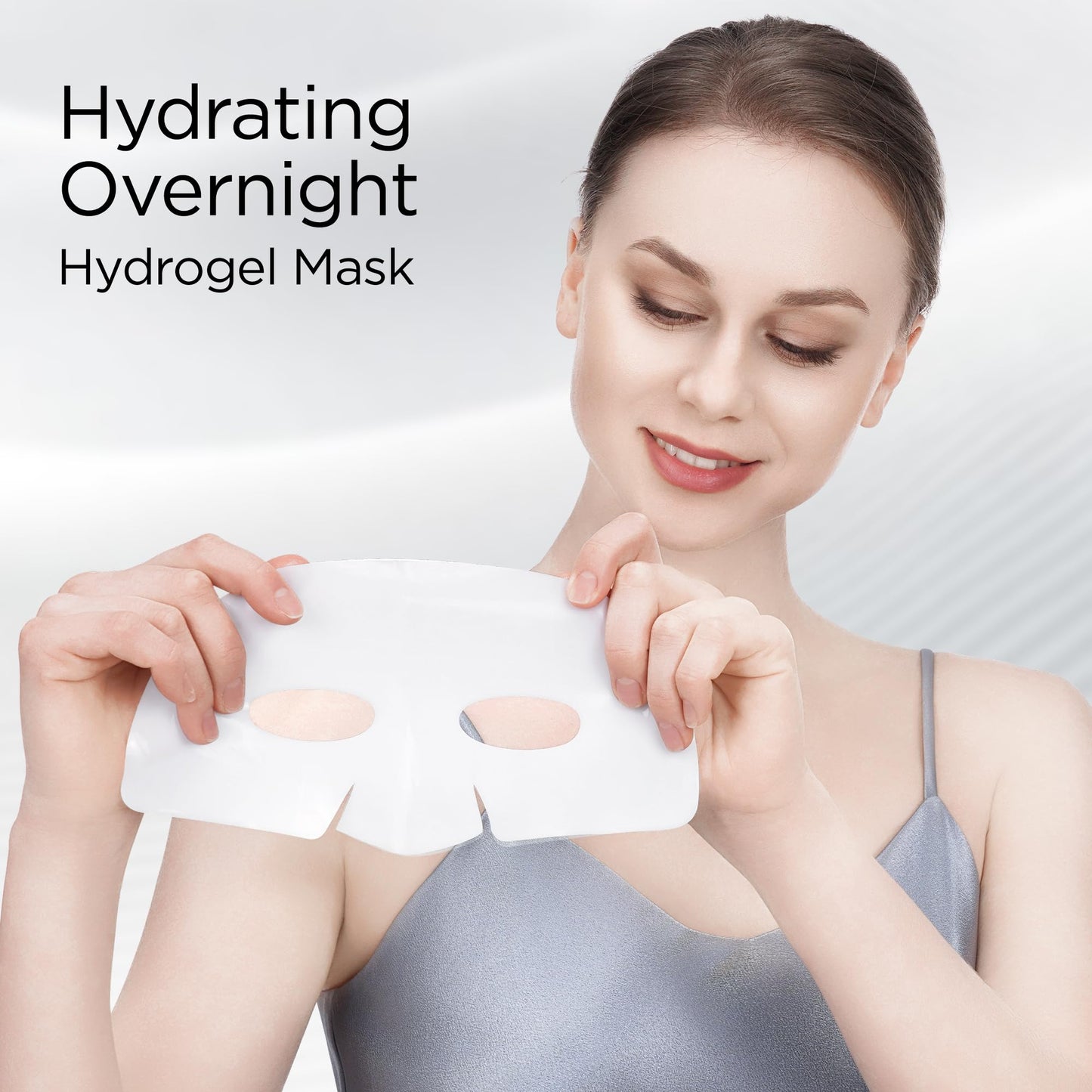 Bio-Collagen Real Deep Hydrogel Mask, Collagen Face Mask Overnight Face Mask for Intense Hydration, Firming & Elasticity, Pore Minimizing Treatment, Korean Skincare | 4 Pack