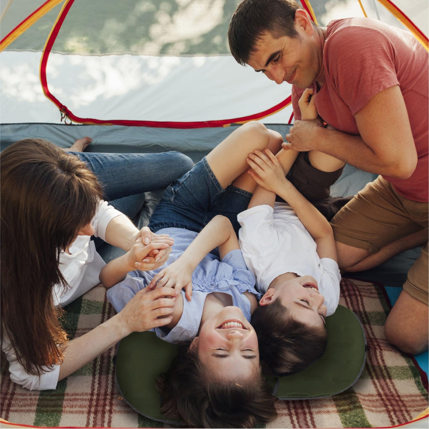 TREKOLOGY Inflatable Camping Pillow - Ultralight Backpacking, Hiking, Outdoor, Travel, Picnic, and Sleeping Pillow - Compact, Portable, Comfortable Camp Pillow for All Adventures ALUFT Plus SE