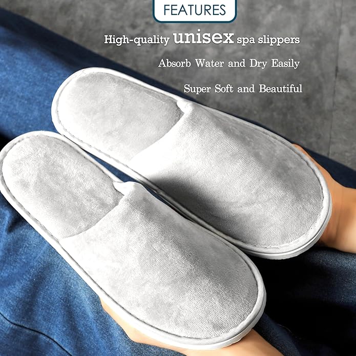 6-10 Pairs Spa Slippers, Non Slip Disposable Slippers For Guest, Washable Reusable, Which Can Be Used As Women Men, House, Indoor, Bathroom, Bedroom, Hotel, Bride Slippers