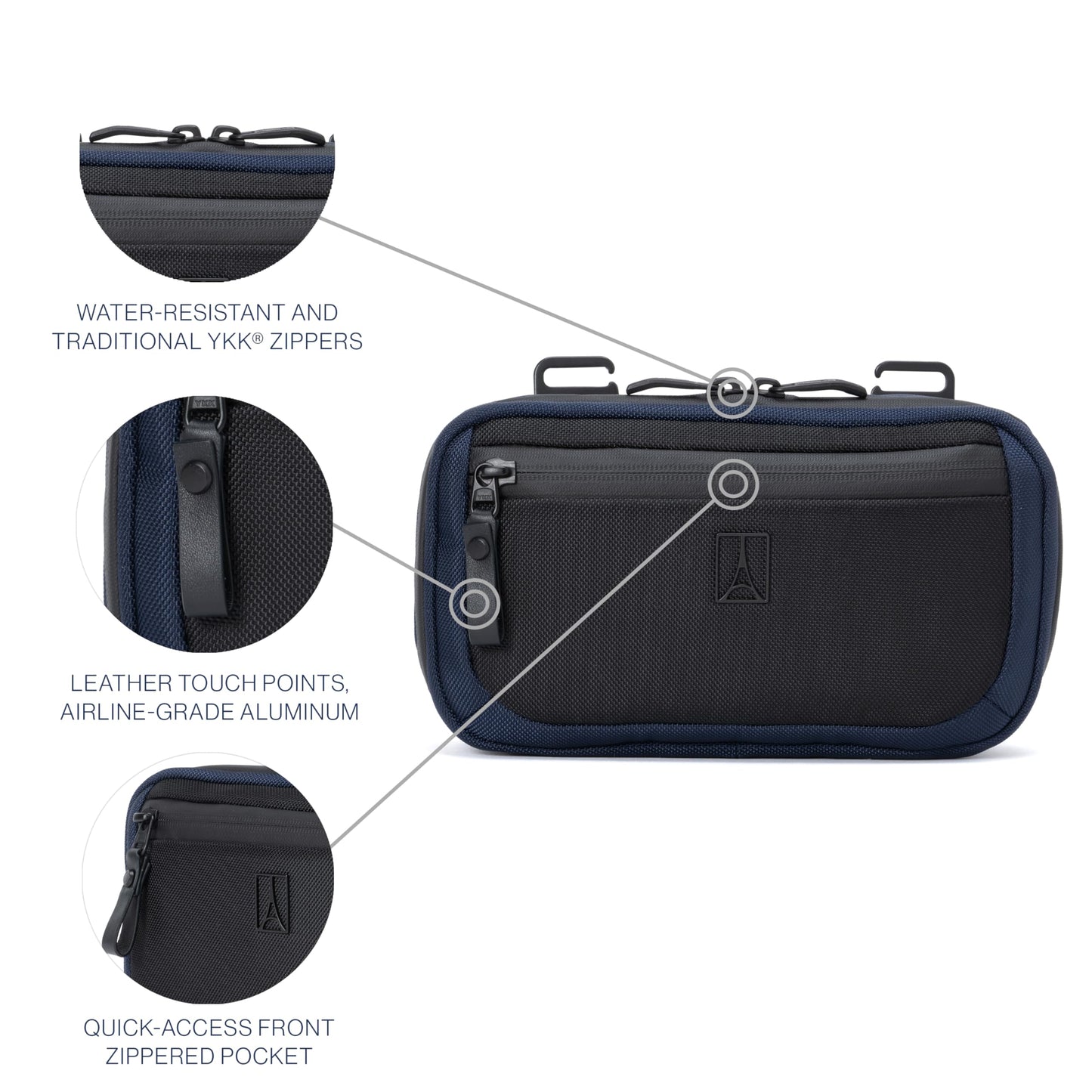 Travelpro Altitude Travel Essentials Organizaton Kit, Men and Women, Aviator Navy