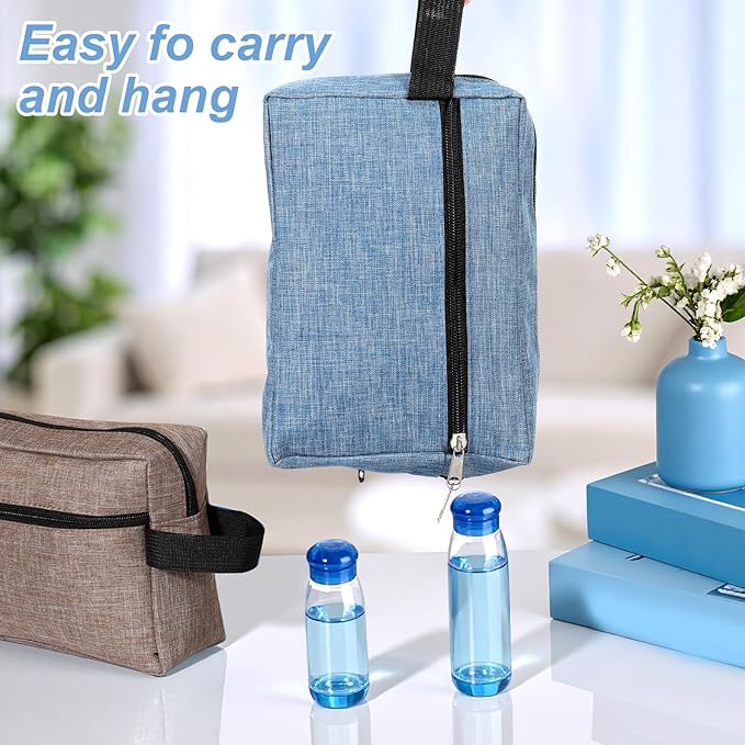 8 Pcs Travel Toiletry Bag for Women Men, Waterproof travel toiletries Bag, Hanging Cosmetic Bags with Handle, Shaving Kit Bags for Cosmetics Toiletries Accessories