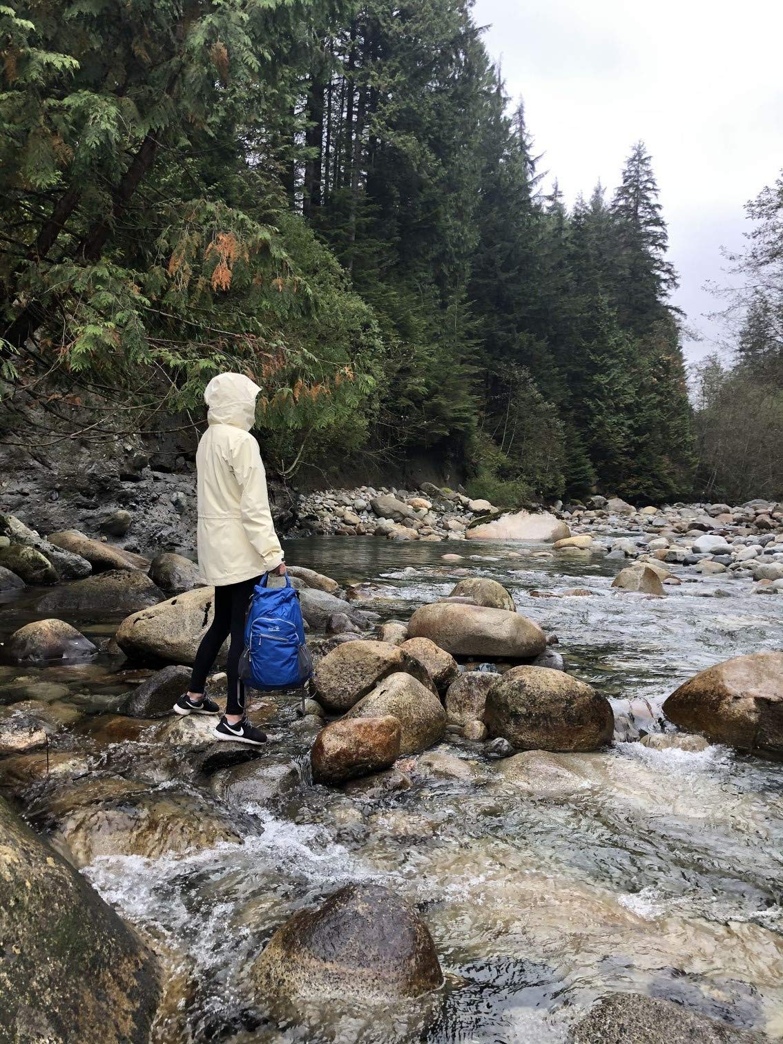 Outlander 100% Waterproof Hiking Backpack Lightweight Packable Travel Daypack(Green)