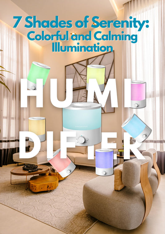 MegaWise Ultrasonic Cool Mist Humidifier SK7620 - 1.5L Capacity, Whisper-Quiet Operation, Adjustable Mist Output, Auto Shut-Off - Ideal for Home, Office, Baby Room, and Bedroom