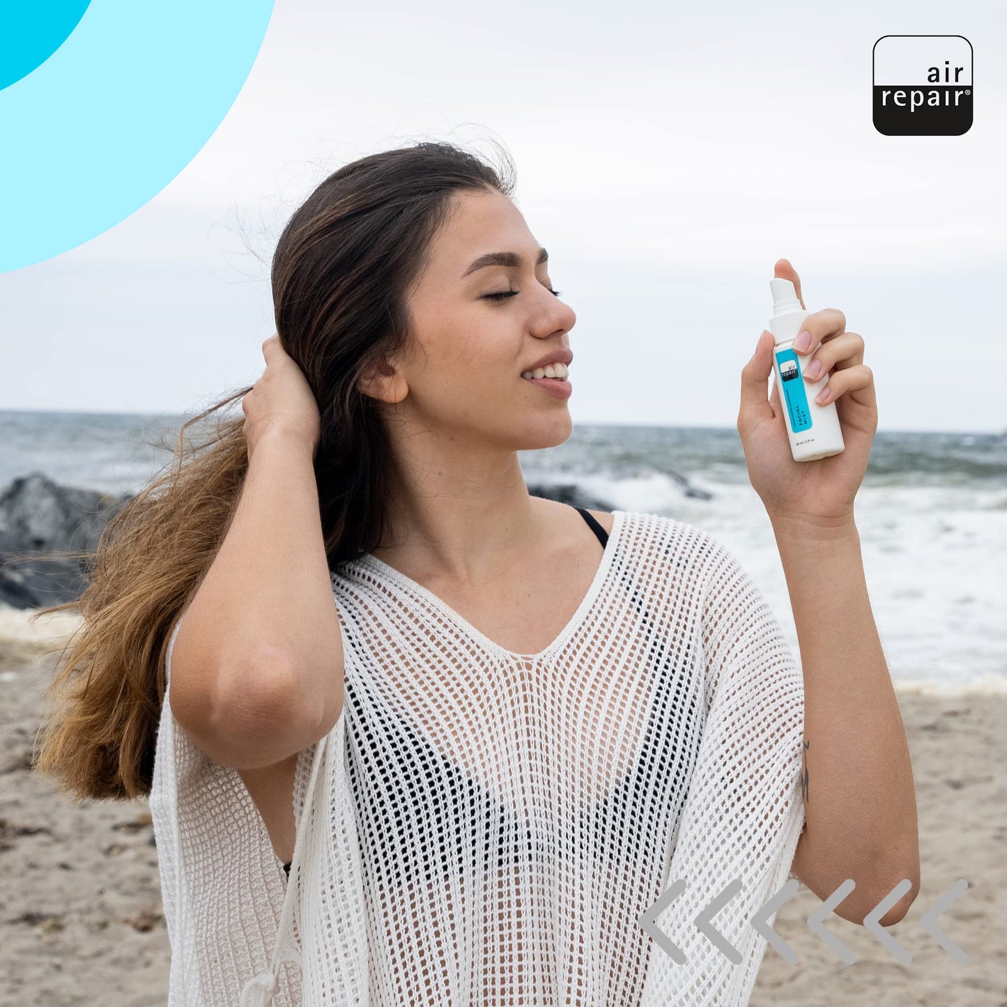 Facial Mist for Skin Care - 59 ml Makeup Face Spray Toner with Hyaluronic Acid Aloe Vera - Moisturizer & Beauty Setting Spray for Skin - Hydrating Face Mist for Dry Skin by Air Repair