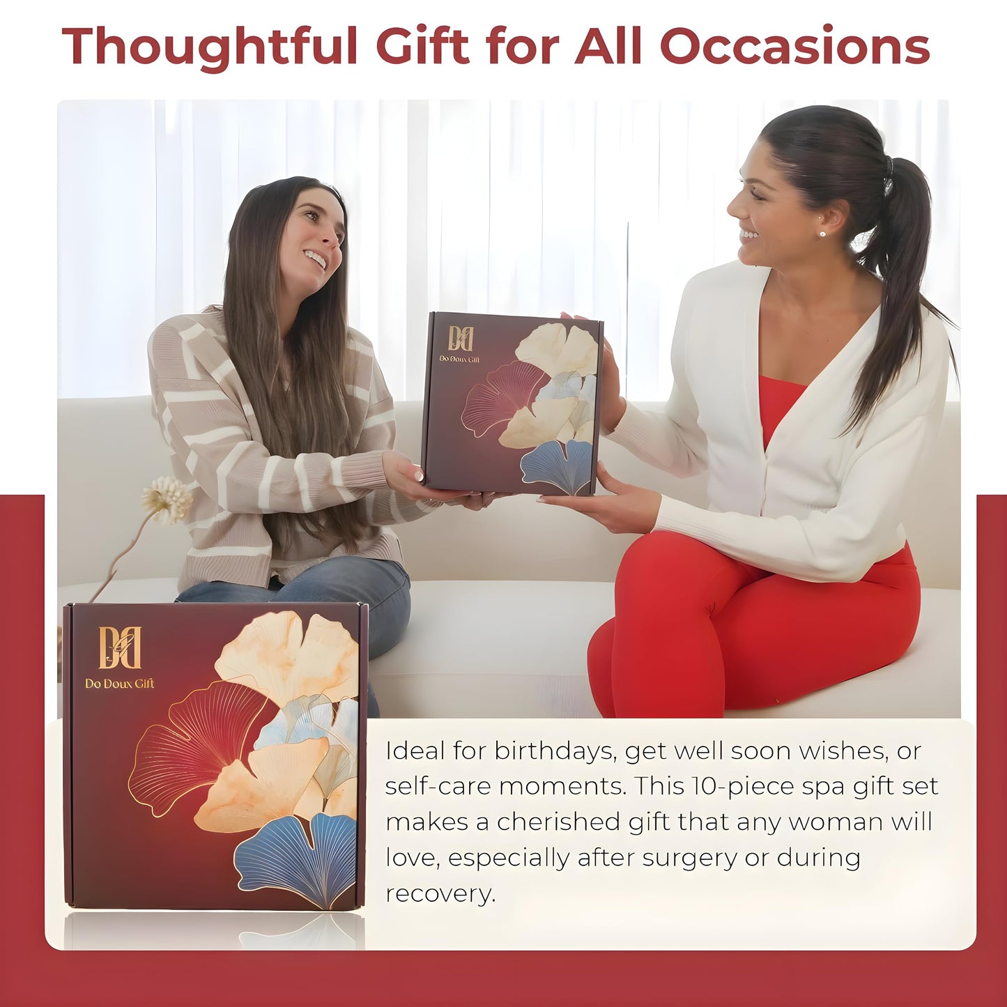 Happy Birthday Gifts for Women Mom Her Friend Sister Wife Grandma, Self Care Gifts Get Well Gifts Unique Relaxing Spa Gift Basket Set, Mothers Day Gifts for Mom Wife Grandma Daughter Friends Sister