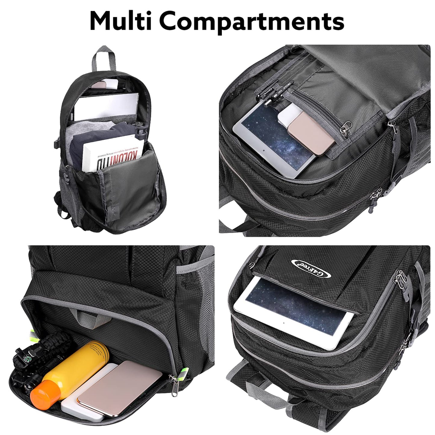 G4Free 40L Lightweight Packable Hiking Backpack, Waterproof Travel Daypack