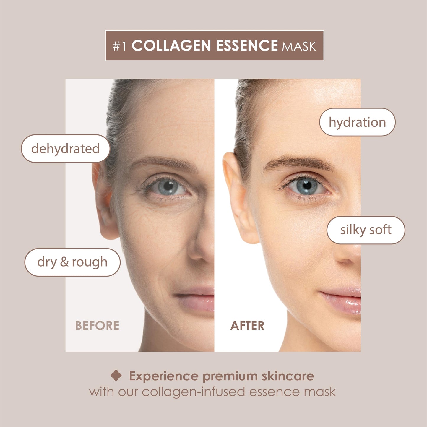 Innerest Original Derma Beauty Collagen Face Masks 36 PK Vegan Ultra Moisturizing Face Masks Skincare Sheet Masks Set for Beauty & Personal Care Korean Face Mask (Avocado)