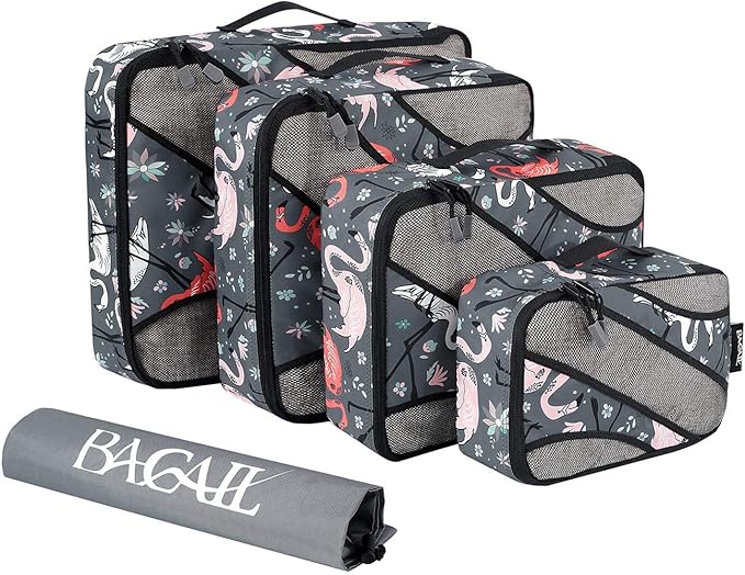 BAGAIL 6 Set Packing Cubes,Travel Luggage Packing Organizers