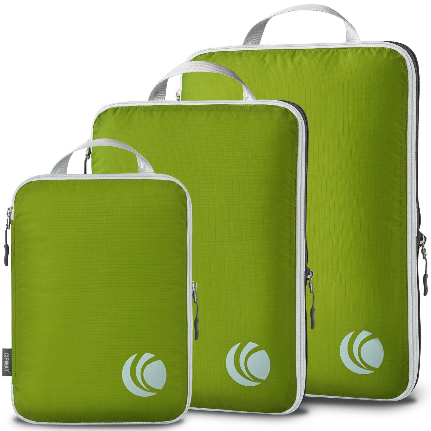 Cipway Compression Packing Cubes, Ultralight Luggage Organizer Bags, Travel Essentials for Carry on Suitcase (3 Piece,Green)