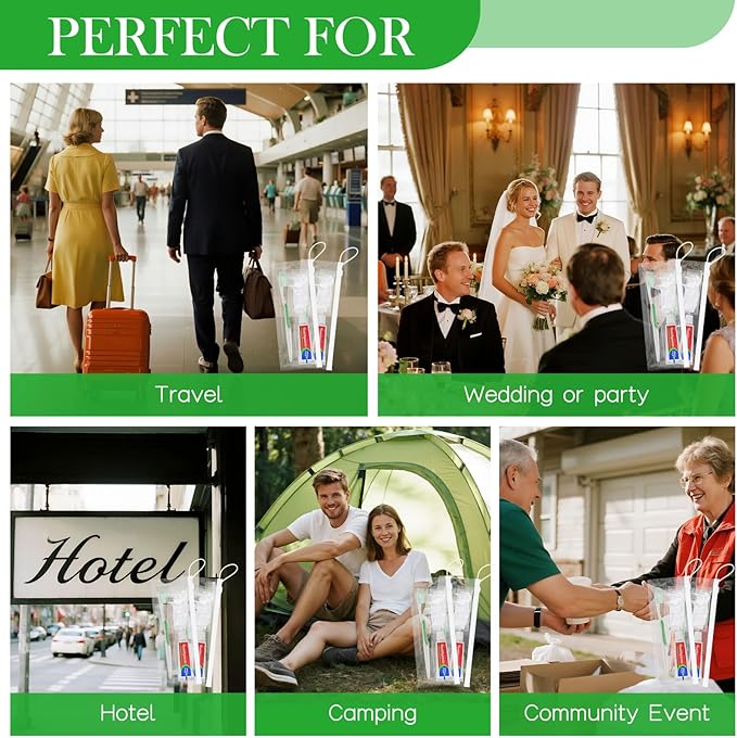 5 Set Disposable Toothbrushes with Toothpaste,5-in-1 Personal Care Travel Toiletries Sets Bulk Toothbrushes with Toothpaste and Floss,Comb,Cover Toothbrush Kit for Homeless,Hotel,Charity