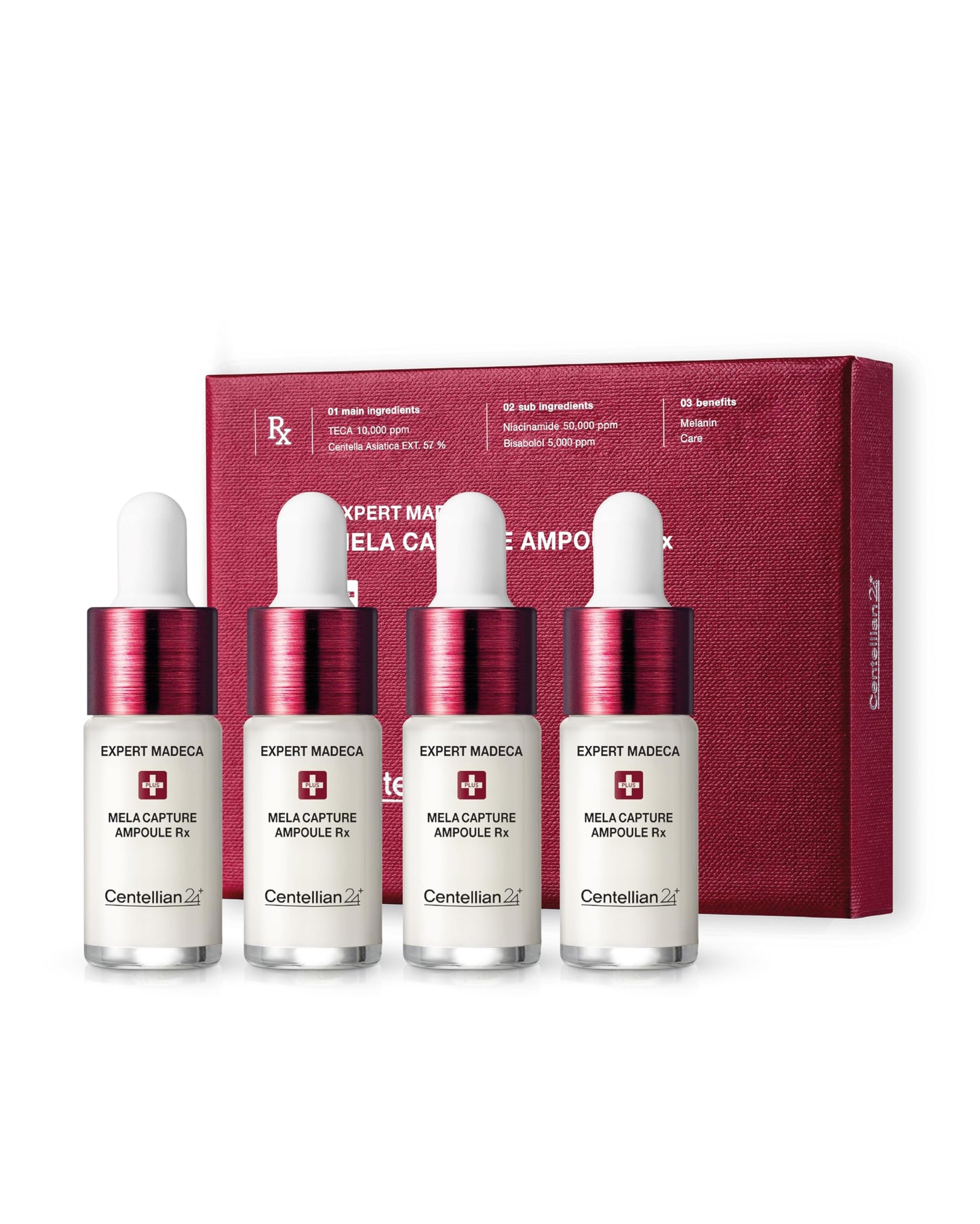 Centellian 24 Expert Ampoule (Season 2, 0.2fl oz x 4 pcs) - Korean Serum for Face. Soothing, Even Tone, Dry Sensitive Skin. TECA, Centella Asiatica, Gotu Kola