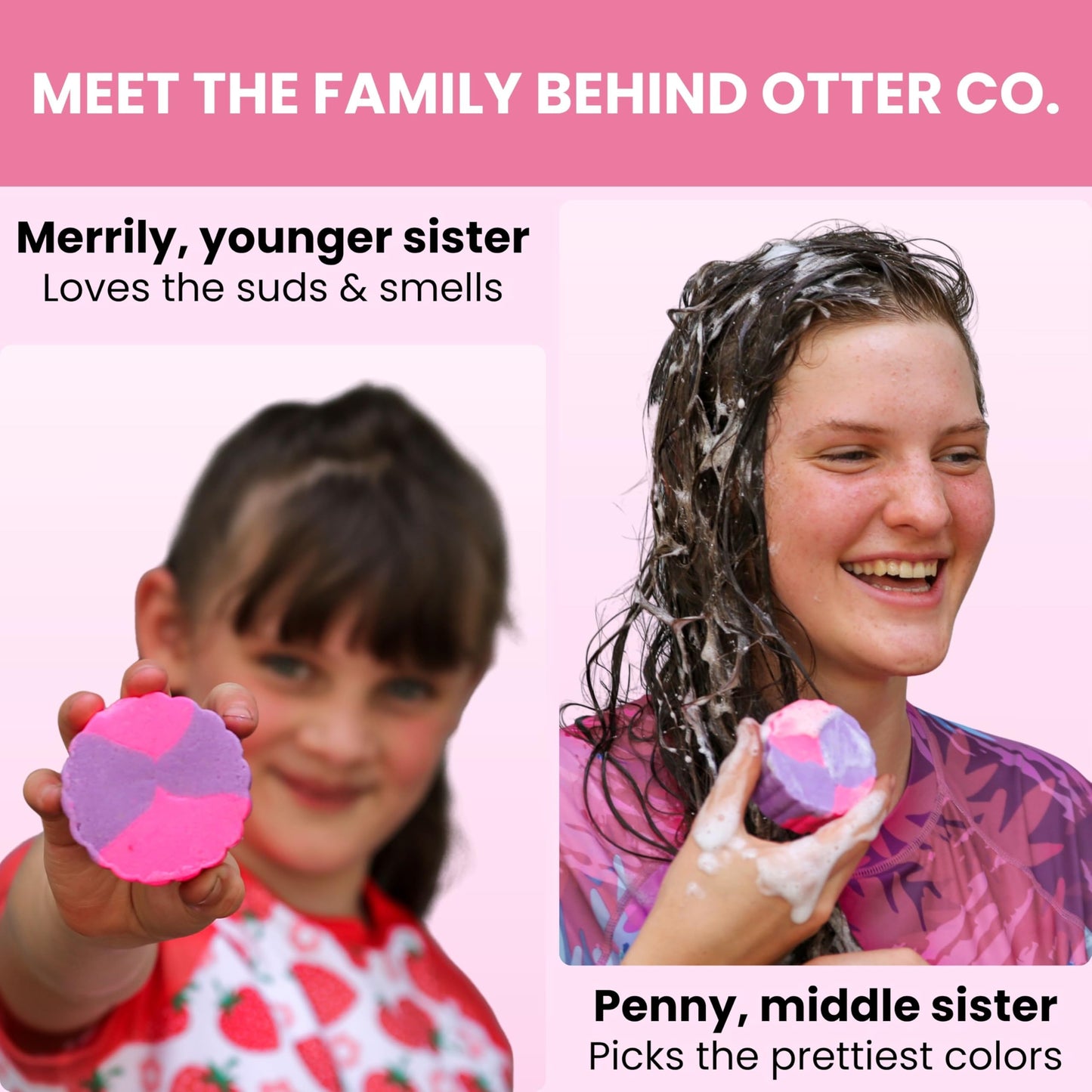 Otter co. Kids Gentle Strawberry Shampoo Bar – Tear Free Toddler Shampoo – Sulfate Free & Non Toxic – Made with Organic Ingredients – Vegan, Cruelty Free, Natural & Hydrating for All Hair, USA Made