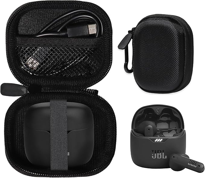 Alltravel Earbuds Case for Tune Flex True Wireless Noise Cancelling Earbuds (Black)