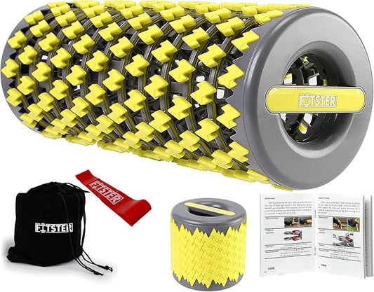 Collapsible Premium Foam Roller for Sore Muscles, Tissue, for Tension and Pain Relief | Massage Rollers for Maximum Tension Relief ∣ High Density Foam for Deep Tissues, Thigh, Arms (Yellow)