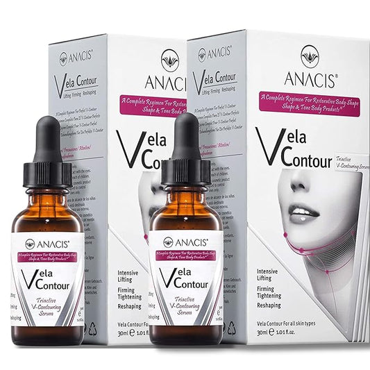 Advanced Neck Serum – V line Jawline - Fine Lines - Neck Wrinkles - Sagging Skin - Serum for Women and Men. Anacis (2 pack x 30ML)