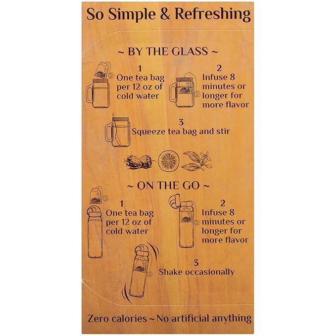 Bigelow Botanicals Cold Water Infusion Strawberry Lemon Orange Blossom Tea Bags 18 Count Box (Pack of 3), Herbal Infusion, Caffeine Free, 54 Tea Bags Total