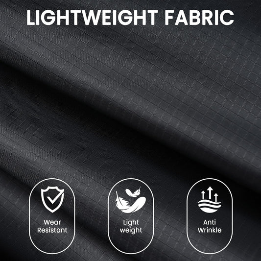 BAGAIL 6 Set Ultralight Compression Packing Cubes Packing Organizer for Travel Accessories Luggage Suitcase Backpack(70D FullMesh Jet Black)