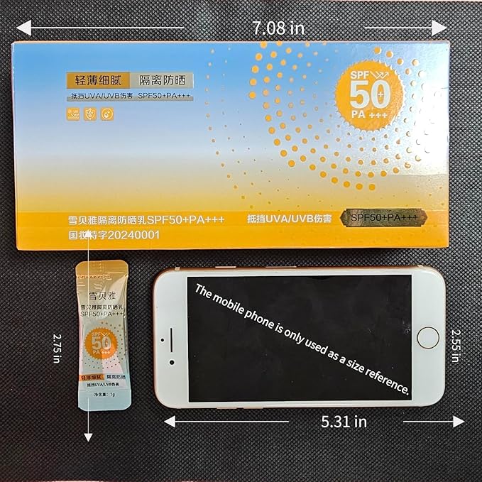 100PCS Mini Sunscreen SPF50+ - Travel Size Sunscreen Infused with Centella Asiatica Extract, Lightweight & Non-Greasy, waterproof - Perfect for Summer Party & Thank You Gifts - Mini Purse Essentials