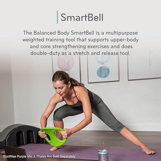 Balanced Body SmartBell Ergonomic Two-Handed Pilates Exercise Weight, Pilates Dumbbell, Exercise Equipment for Home Gym or Pilates Studio Use