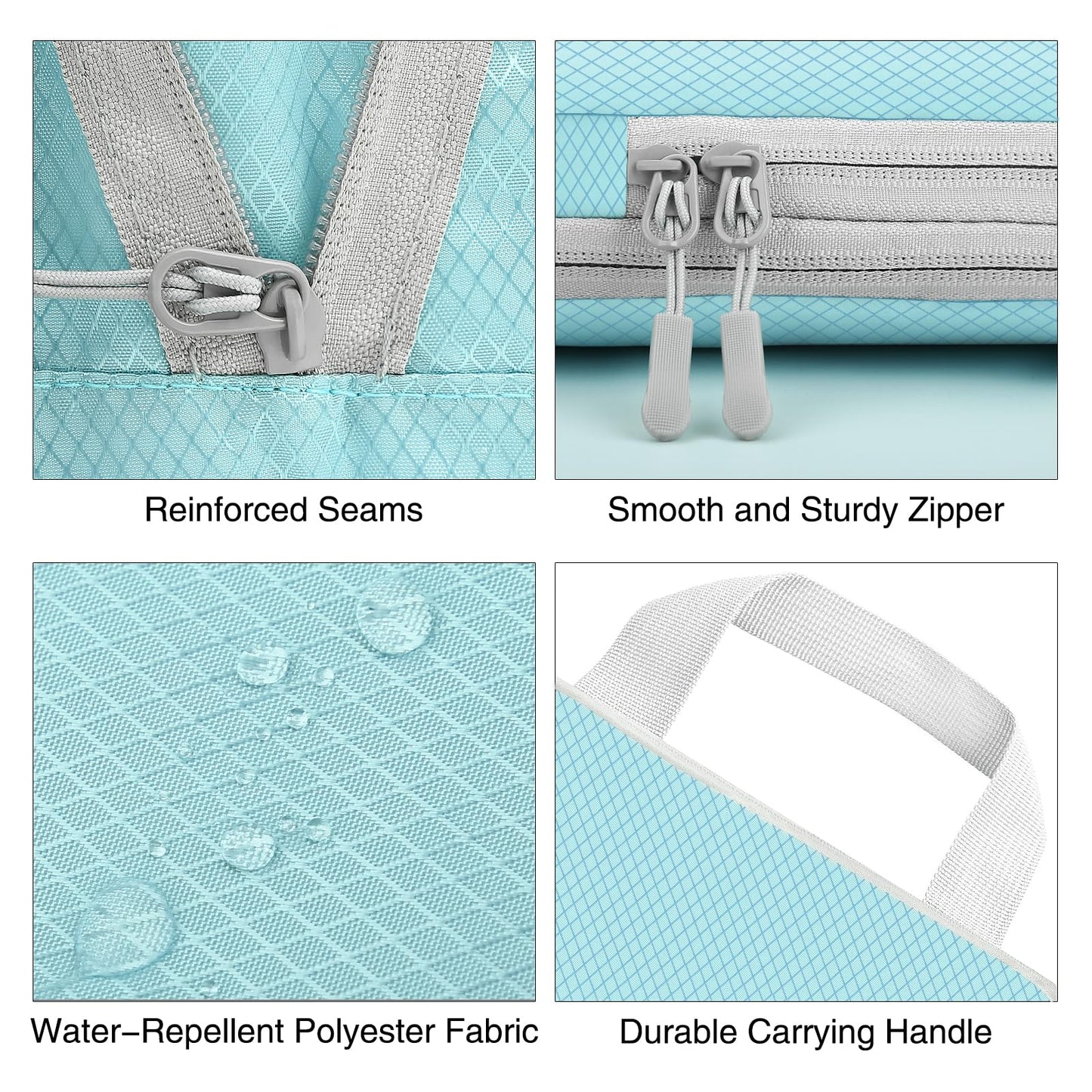 Compression Packing Cubes for Travel,Waterproof Packing Compression Cubes for Travel Packing Organizers,Luggage Cubes for Packing,Ultralight Expandable Packing Cubes Compression (Blue 5 Pack)