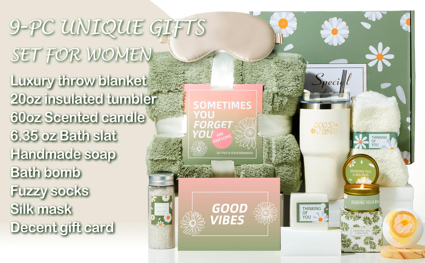 FndAsxa Care Package for Women Get Well Gift Baskets After Surgery Birthday Gifts for Women Self Care Gifts Relaxing Spa Gifts Thinking of You Gifts Blanket