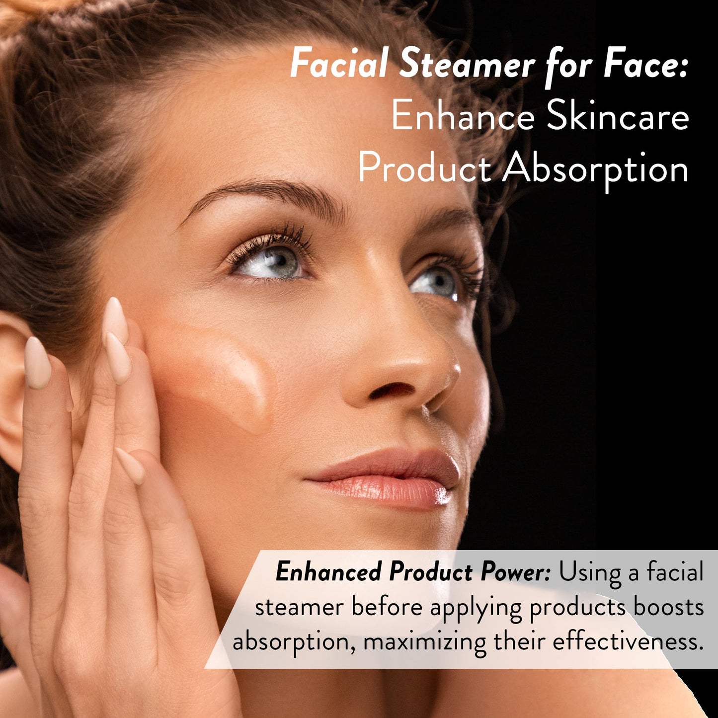 Facial Steamer SPA+ by Microderm GLO - Best Professional Nano Ionic Warm Mist, Home Face Sauna, Portable Humidifier Machine, Deep Clean & Tighten Skin, Daily Hydration for Maximum Serum Absorption