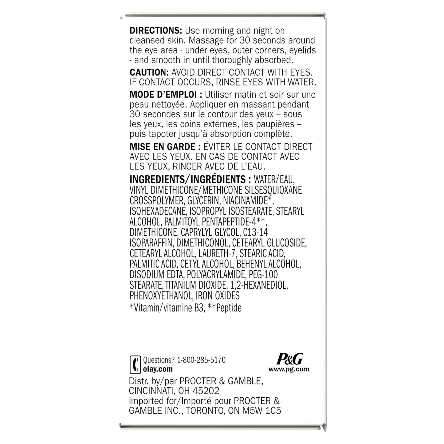 Olay Eyes Ultimate Eye Cream for Dark Circles, Wrinkles and Puffiness, 13 ml (0.4 fl. oz.)