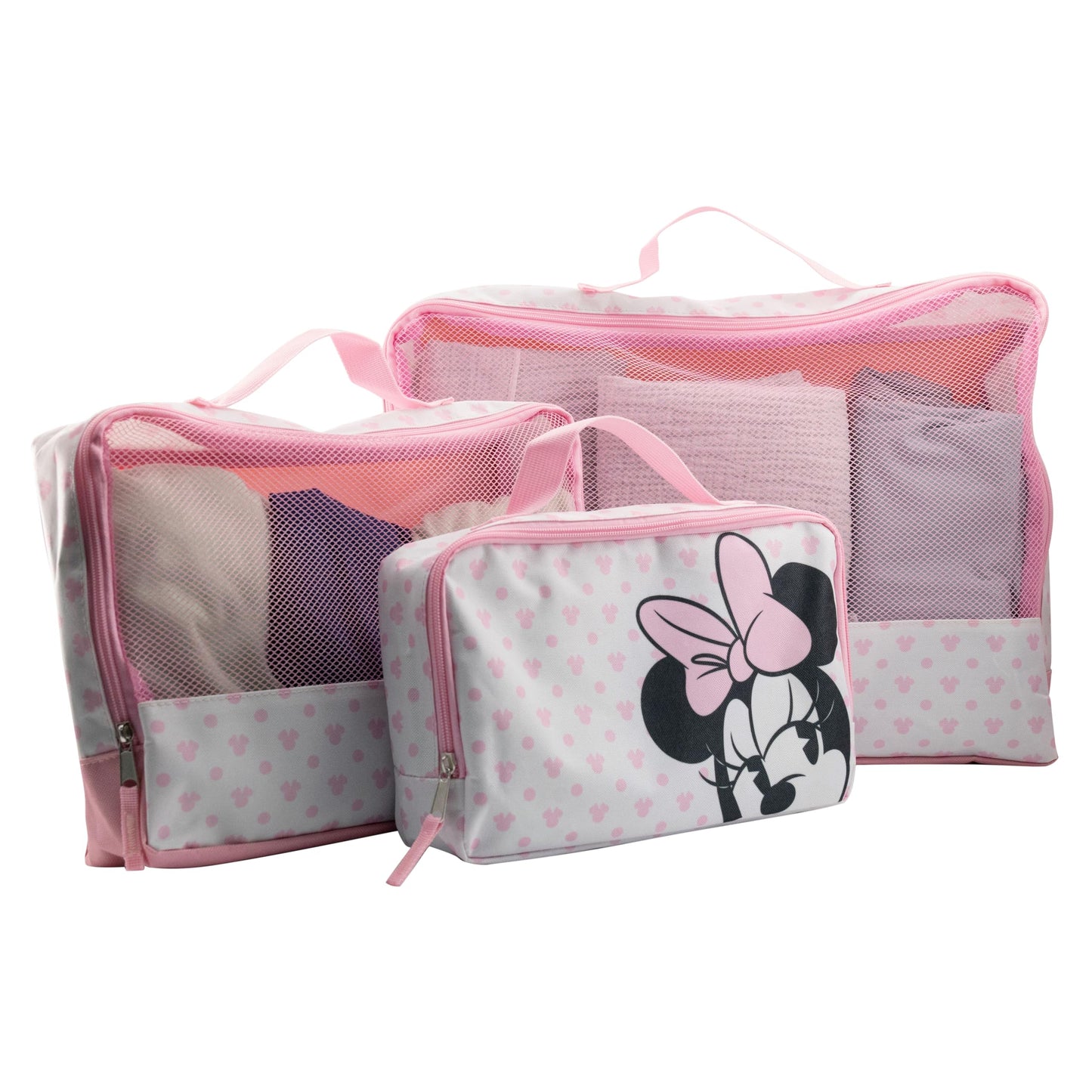 Disney Minnie Mouse Packing Cubes for Travel | Minnie Mouse Travel Accessories Travel Bags Luggage Organizer for Girls, Boys, Unisex | Minnie Kid Travel Size Travel Cubes for Packing