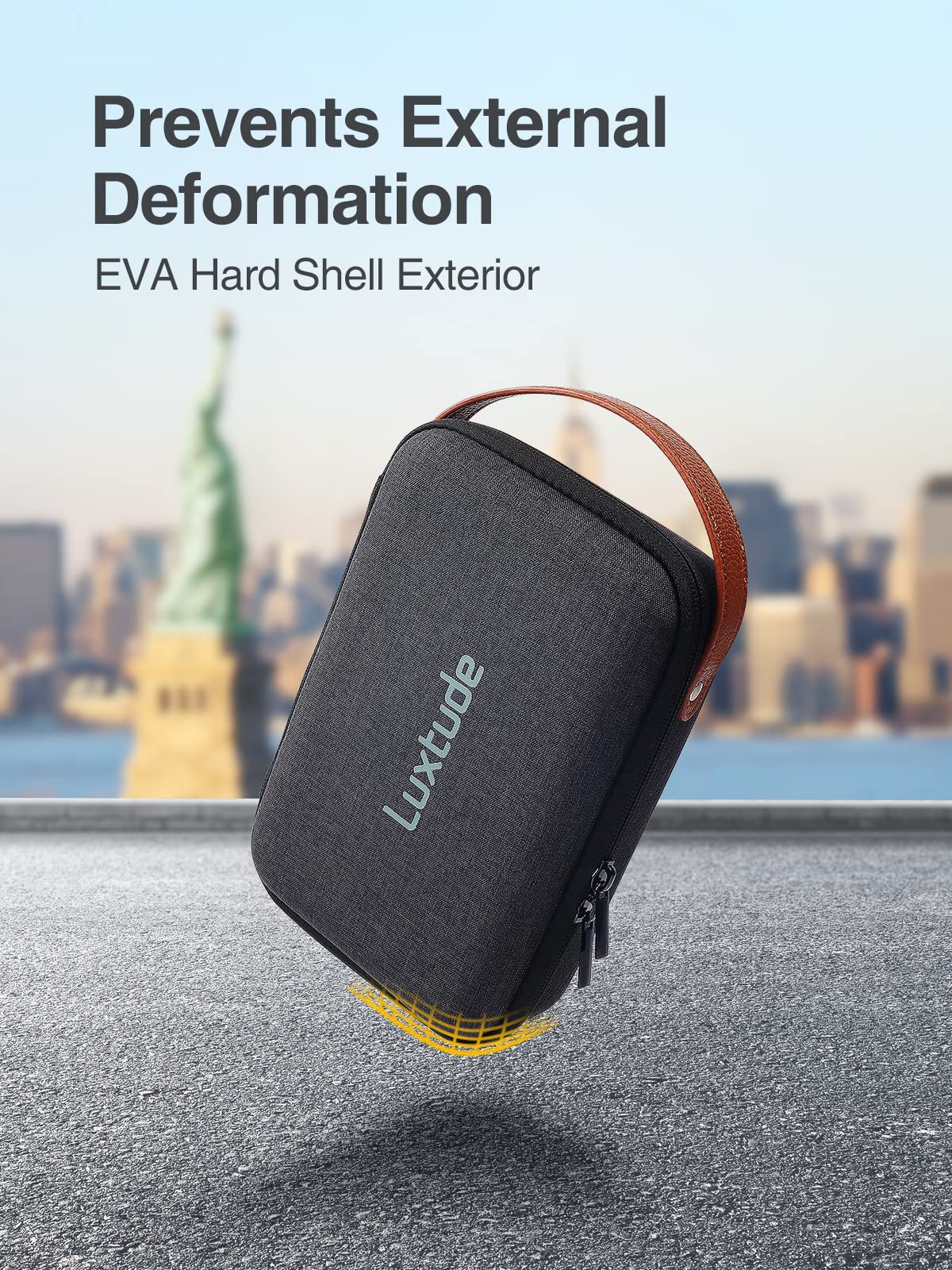 Luxtude Electronics Organizer Travel Case, Tech Organizers Travel Case, Hard Charger Organizers, Portable Cable Organizer, Travel Essentials for Charger/Mouse/Cash/Card/Pen, Tech Gifts