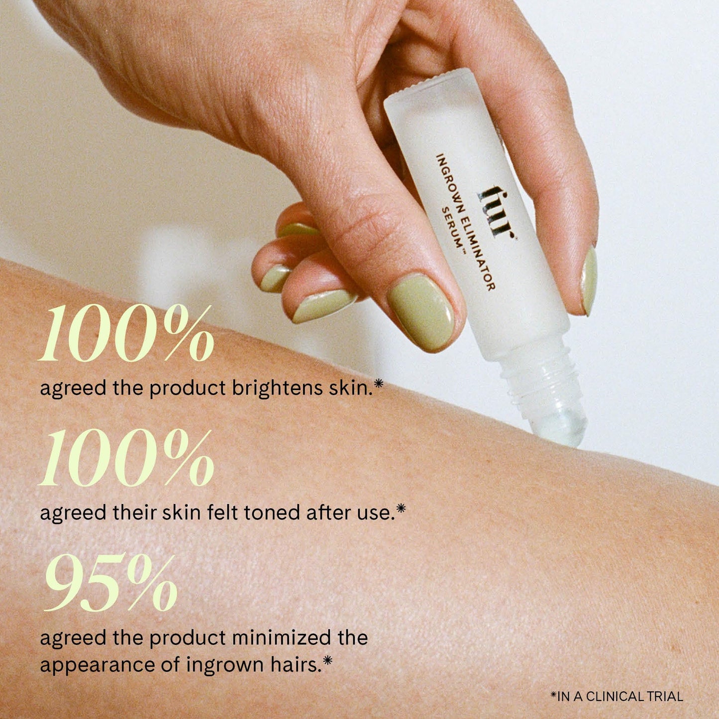 Fur Ingrown Eliminator Serum Rollerball Travel Size - Powerful Ingrown Hair Treatment Serum With AHAs and BHAs to Treat and Prevent Ingrown Hairs and Bumps, Hydrates and Soothes Irritated Skin - 10 ml