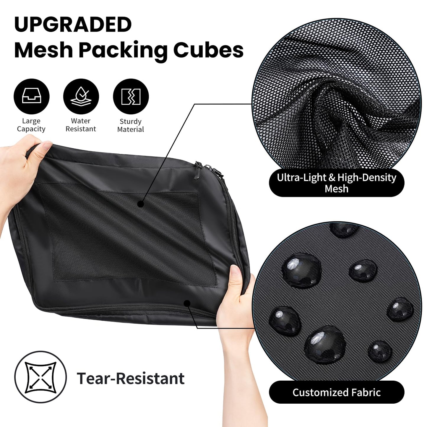 Packing Cubes for Travel | 10 Set, 8 Set |Durable Luggage Organizer 4 Size(Extra Large, Large, Medium, Small),Comprehensive Cubes for Toiletry,Underwear, Shoe,Travel Essentials,Efficient Women Gifts
