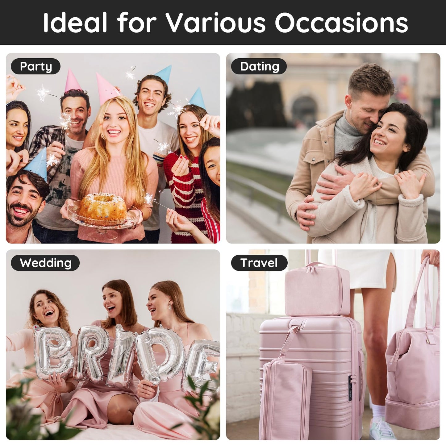 Segbeauty Perfume Travel Refillable, 20ml Portable Mini Perfume Atomizer, 2 Pack Empty Cologne Dispenser Perfume Bottles Scent Pump Case Toiletries Container Sprayer Travel Essential Accessory Set