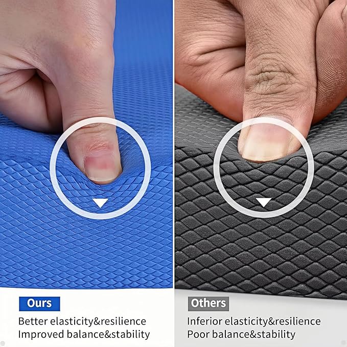 Balance Pad – Stability Trainer for Balance, Stretching, Physical Therapy, Exercise, Mobility, Rehabilitation and Core Training Non-Slip Closed Cell Foam Premium Balance Pad Knee Pad