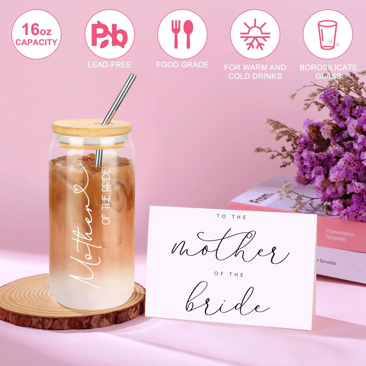 Mother of the Bride Gifts, Mom Gifts for Mother in Law at Wedding, Engagement, Bridal Shower, Appreciation Gift from Groom Set of 5