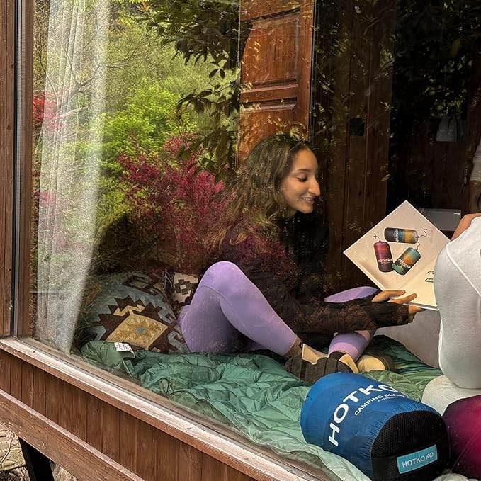 Camping Blanket,Lightweight Down Alternative Puffy Blanket Packable Outdoor Blanket for Camping,Traveling, Stadium, Hiking, Picnics