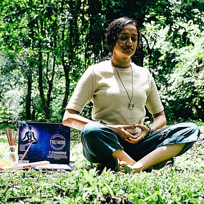 Chakra Incense Sticks - Total 120 Insence-Sticks (20 Insense x 6 Incents) - Incienso Incents-Sticks for 7 Chakra Meditation Muladhara Sacral Manipura Heart Throat Crown Ajna + Incense Holder