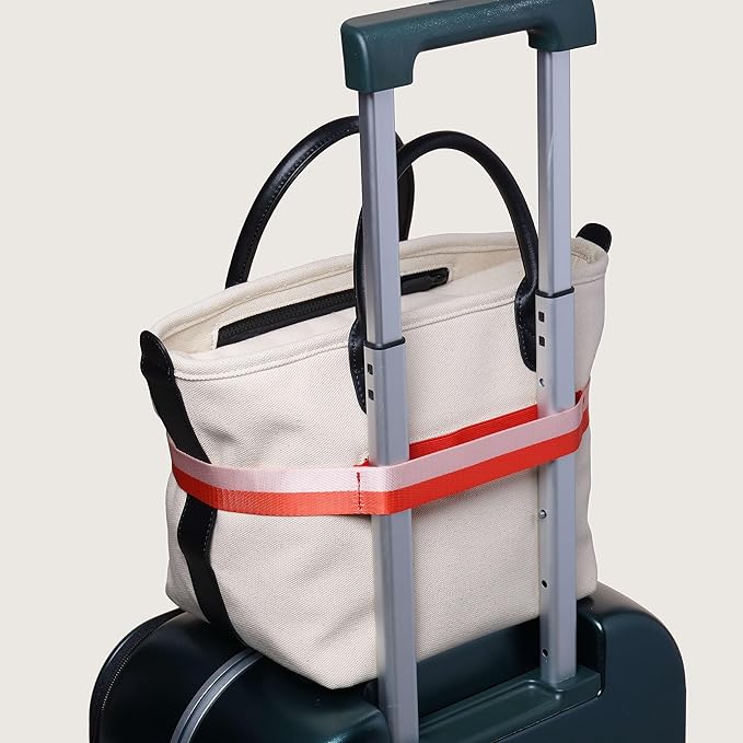 Cincha Mini Travel Belt for Luggage - Stylish & Adjustable Add a Bag Luggage Strap for Carry On Bag - Airport Travel Accessories for Women & Men - As Seen on Shark Tank (Red and Pink)