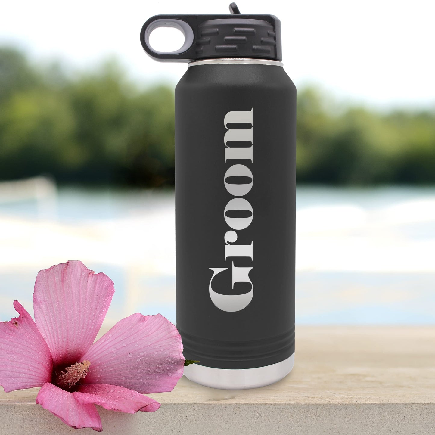 My Personal Memories Bride and Groom Insulated Travel Tumbler Set of 2 - Engraved To Go Cup Gift for Wedding, Rehearsal Dinner Party, Honeymoon, Reception (32 oz Water Bottle Tumbler Set)