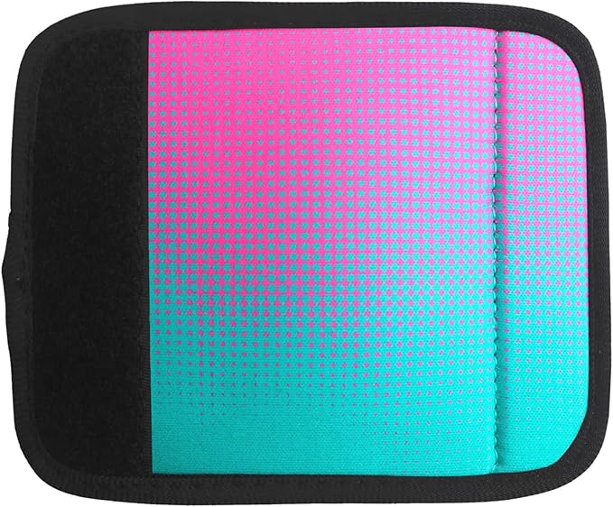 5 Pack Neoprene Luggage Handle Wraps Bright Luggage Tags/Identifiers/Marker/Grips Travel Accessories for Airplane/Flying/Luggage (Gradient Dot)