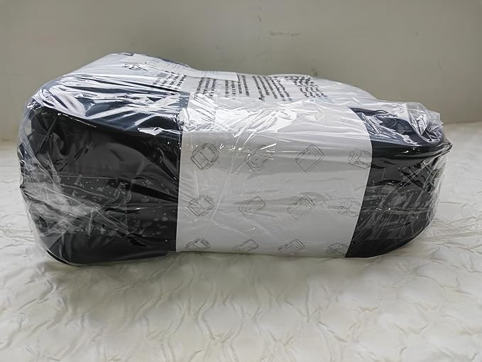 KROSER Carry On Underseat Multi-functional, 16-inch Underseater Lightweight Overnight Suitcase for Men Women, Black