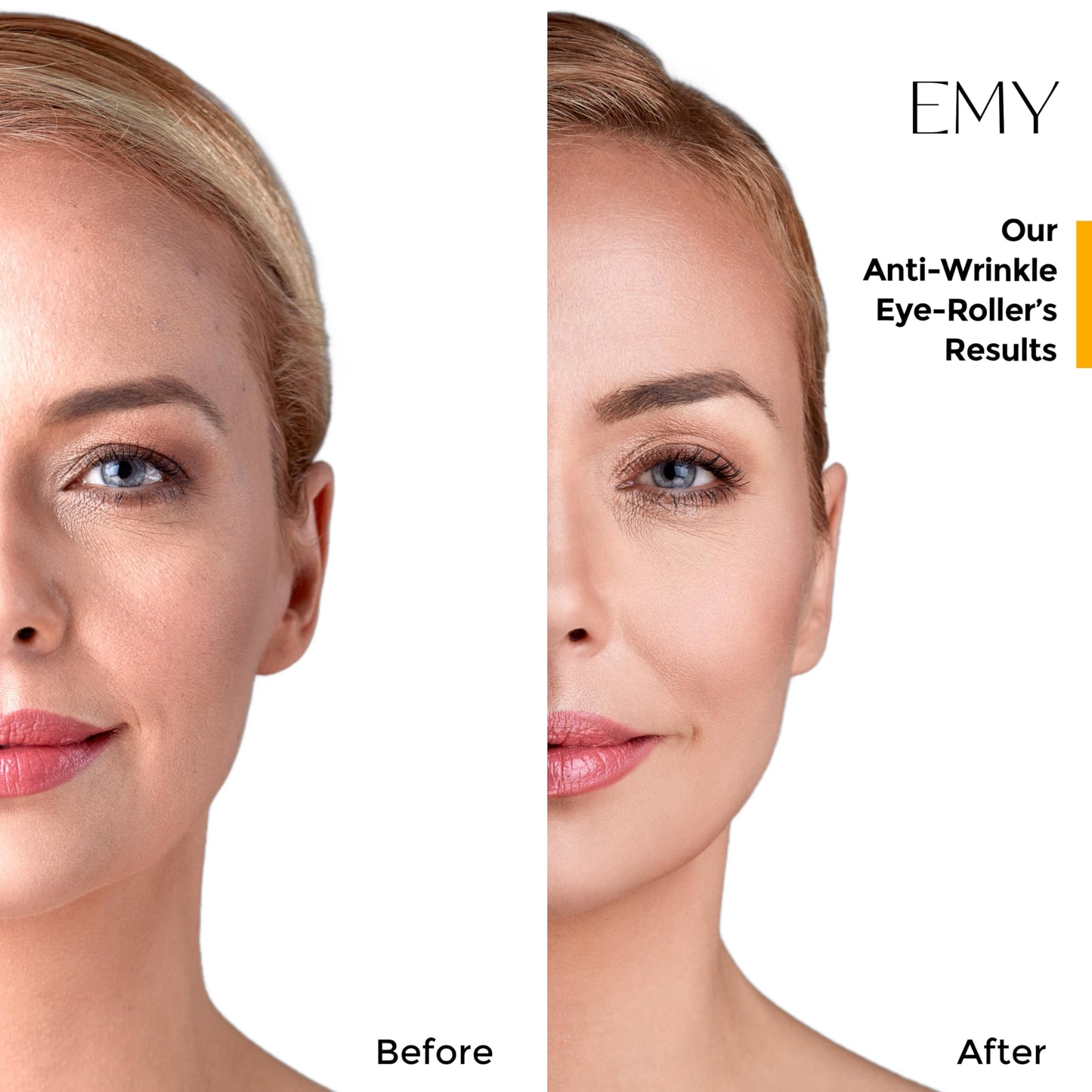 Roller Eye Serum Acid Hyaluronic Caffeine Moisturizing Plumping Massage Ball Reduces Dark Circles Bags Under Eyes Wrinkles and Fine Line Non-Greasy Suitable for Sensitive Skin